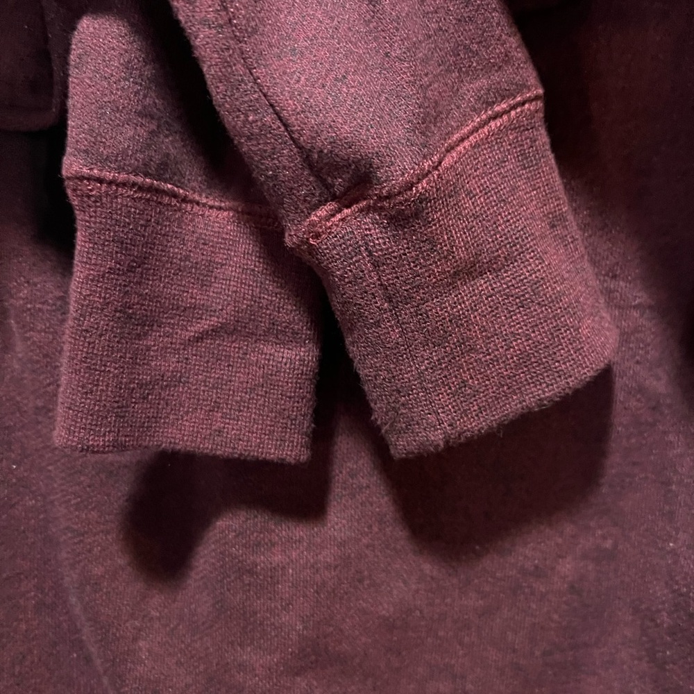 Roots Relaxed fit tunic length Women's Maroon Zip-Up Hoodie - Picture 3 of 5